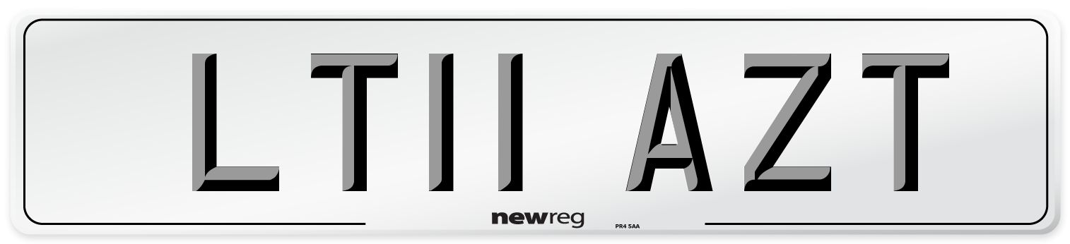 LT11 AZT Number Plate from New Reg